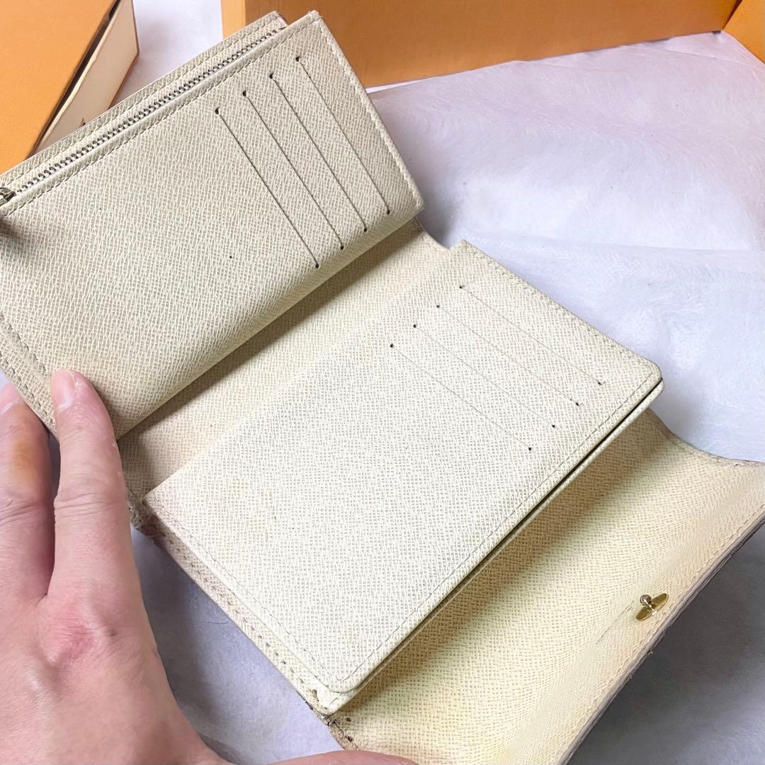 LOUIS VUITTONダミエアズール二つ折り財布 ポルトフォイユ・サラ