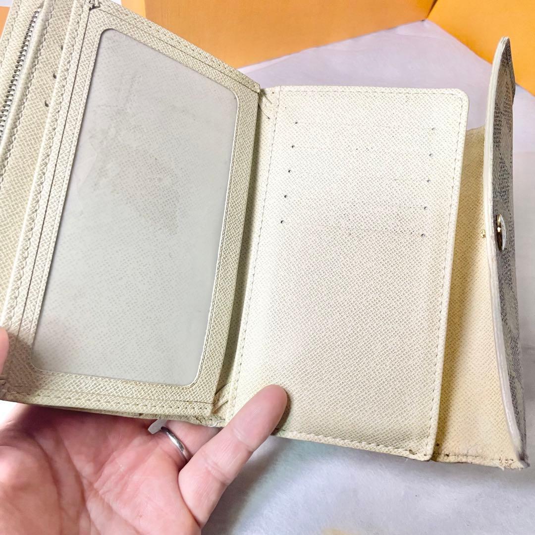 LOUIS VUITTONダミエアズール二つ折り財布 ポルトフォイユ・サラ