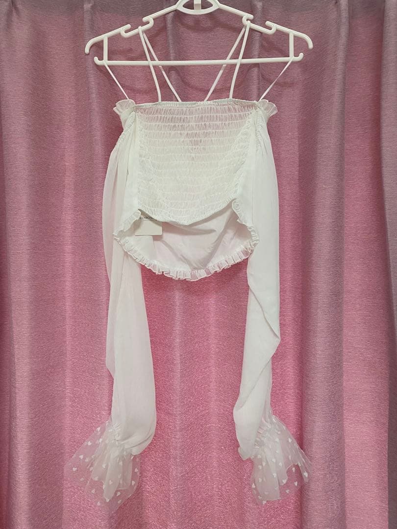 Lumignon ルミニョン　Mellow Heart Tulle Top