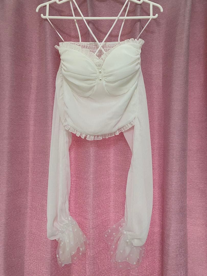 Lumignon ルミニョン　Mellow Heart Tulle Top
