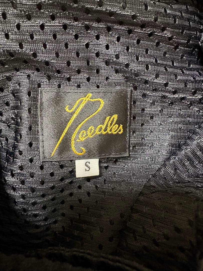 Needles ベルベットパンツ S 黒/青