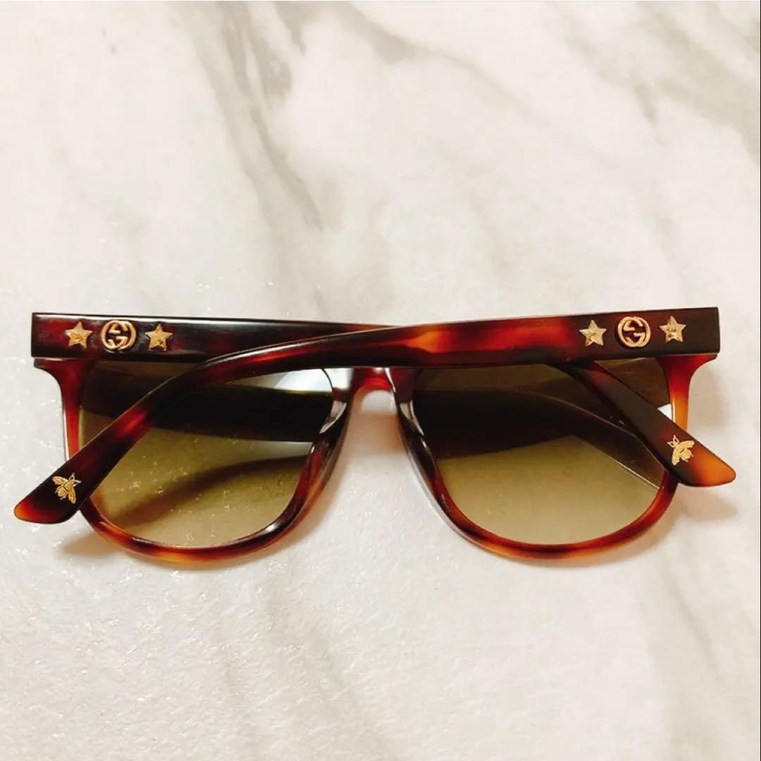 m*e様 【美品】 GUCCI グッチ サングラス スター GG ロゴ べっこう
