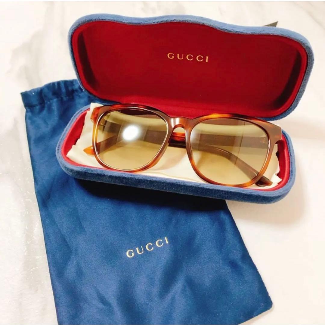 m*e様 【美品】 GUCCI グッチ サングラス スター GG ロゴ べっこう