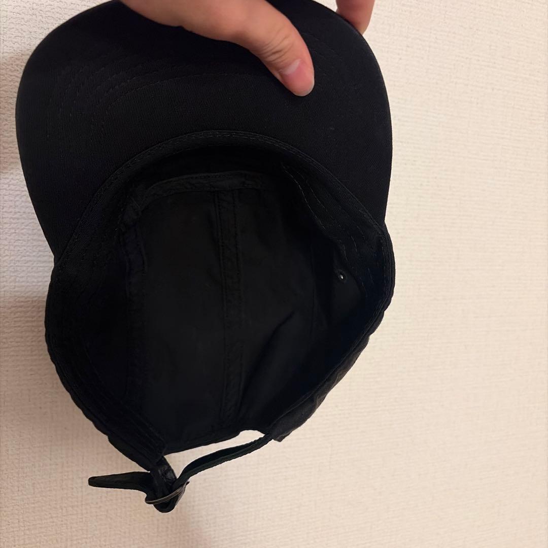 Supreme ブラック キャップ アジャスタブル