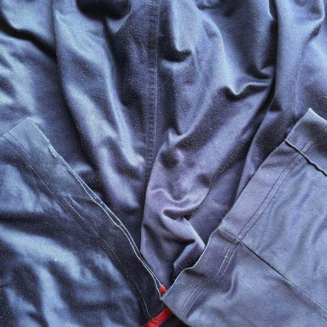 アディダス トラックパンツ 万国旗 80s 90s ネイビー レッド ジャージ