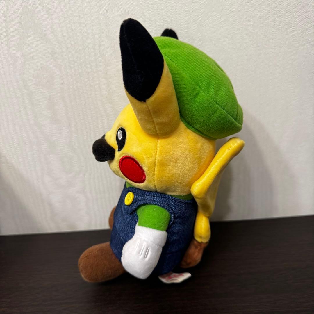 ポケモンセンター限定マリオピカチュウぬいぐるみ任天堂公式美品レア希少コラボ限定品