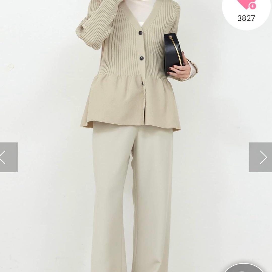 未使用品❣️GALLARDAGALANTE ペプラム2WAYカーディガン
