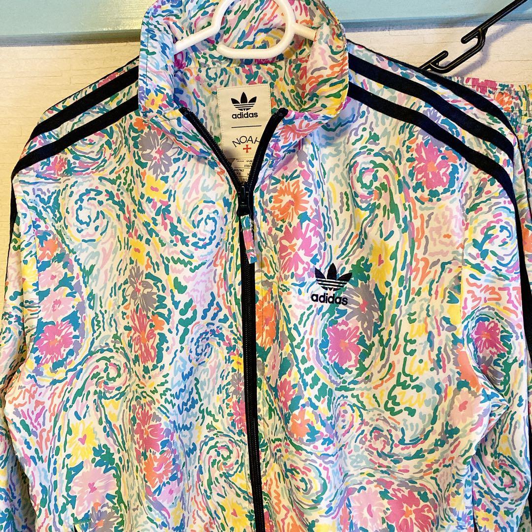 アディダス セットアップNOAH ADIDAS コラボ花柄 総柄 ジャージ 長袖