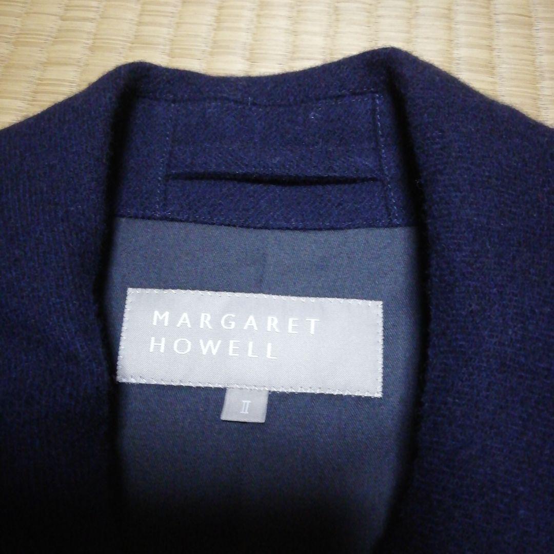 マーガレット・ハウエルMARGARET HOWELLコートウール毛ネイビー