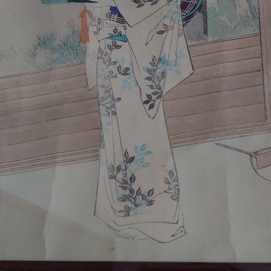 錦絵「夜露…」、森芳雪（蕙雪）作
