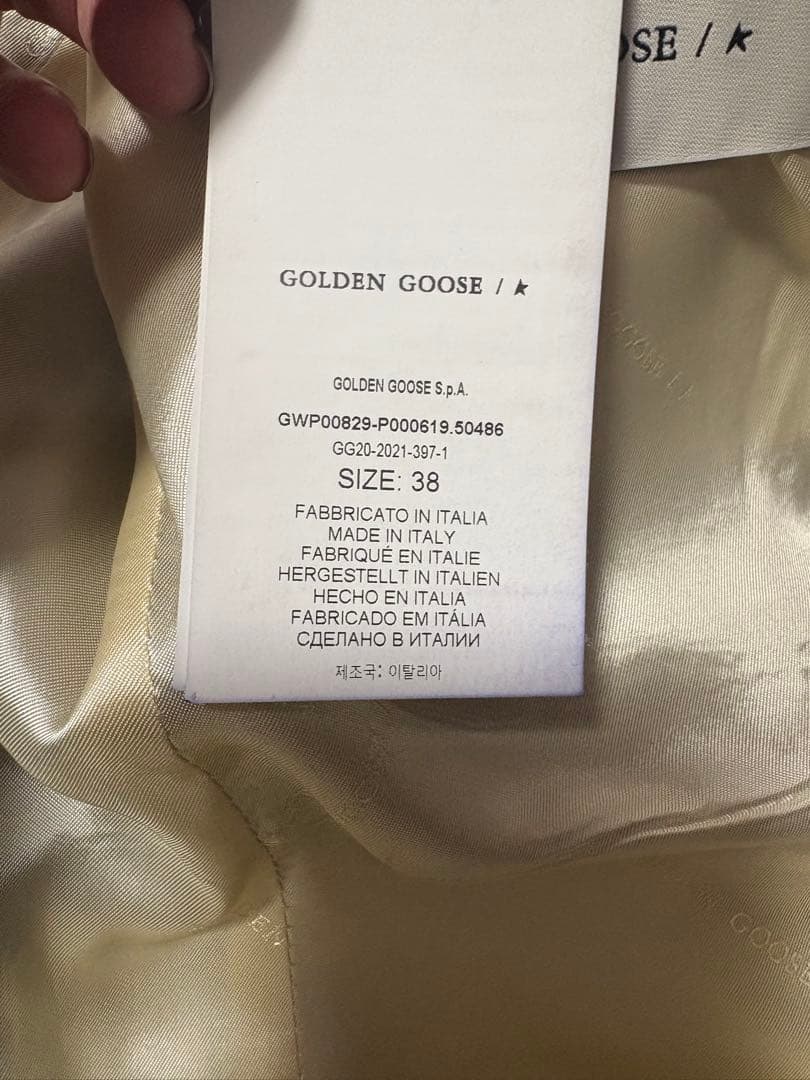 ま*こ様 ゴールデングース/ネイビーテーラードジャケット38GOLDENGOOS
