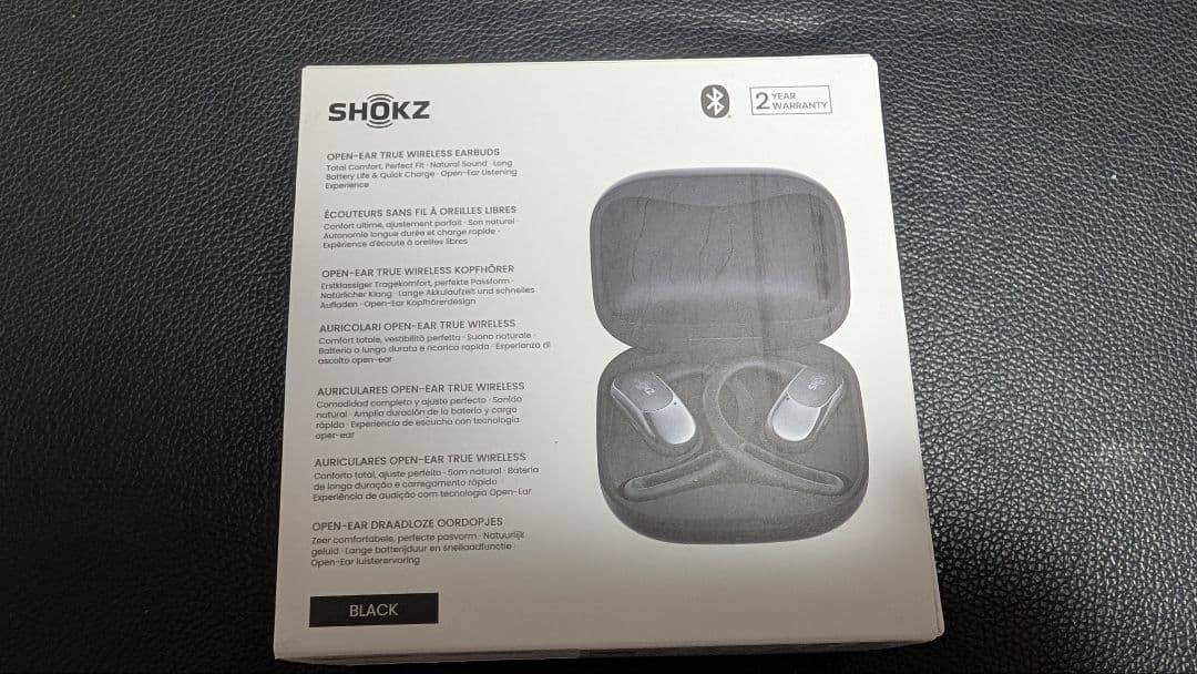 SHOKZ OPENFIT AIR ワイヤレスイヤホン ブラック