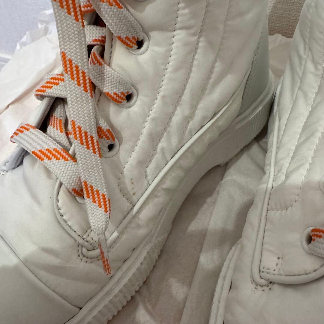 【美品】 HERMES エルメス ホワイト ハイカットブーツ 37