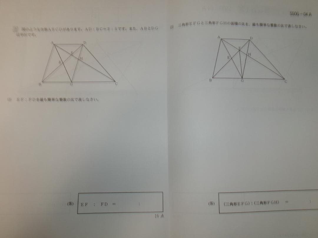 サピックス＊ＳＳ特訓＊６年＊算数／鴎友 対策プリント＊全１４回 完全版＊貴重
