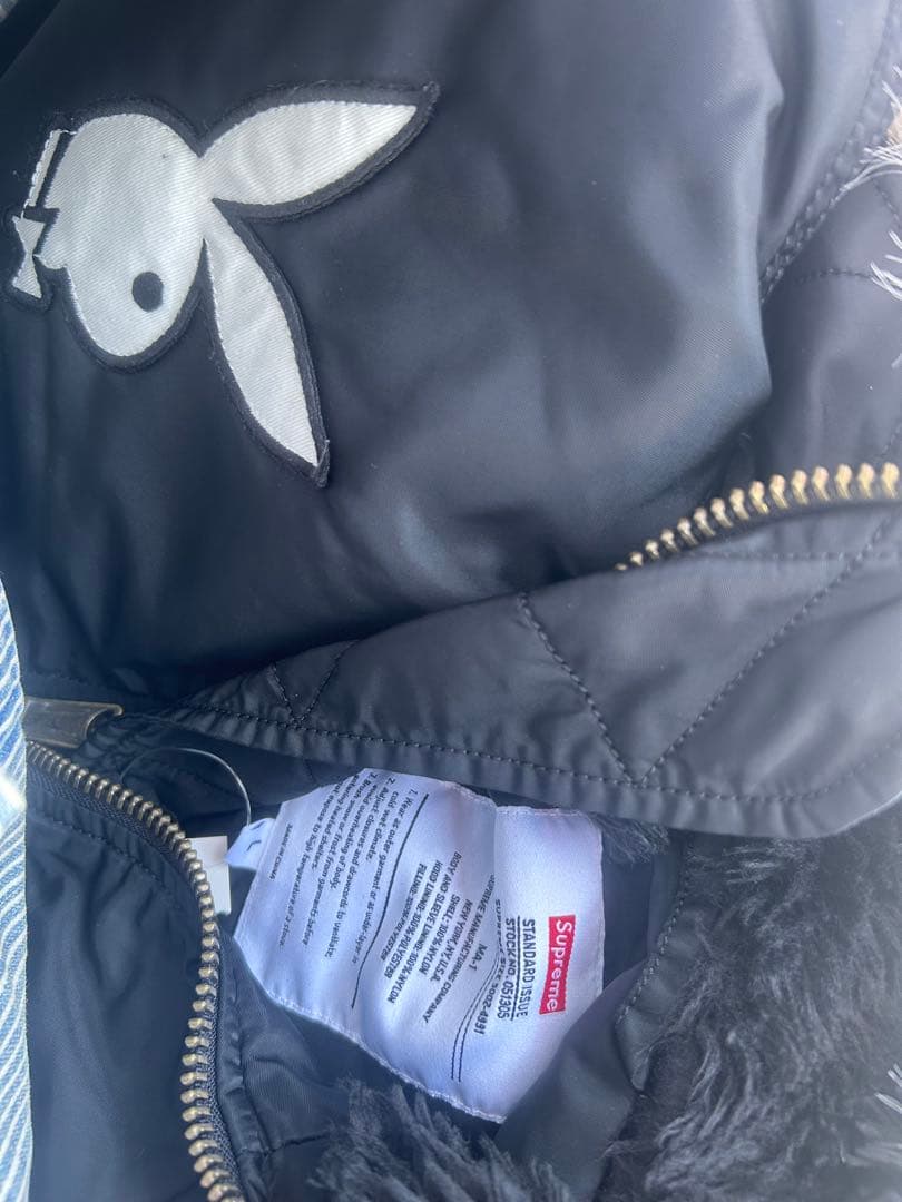 Supreme/Playboy Hooded MA-1 ブラック