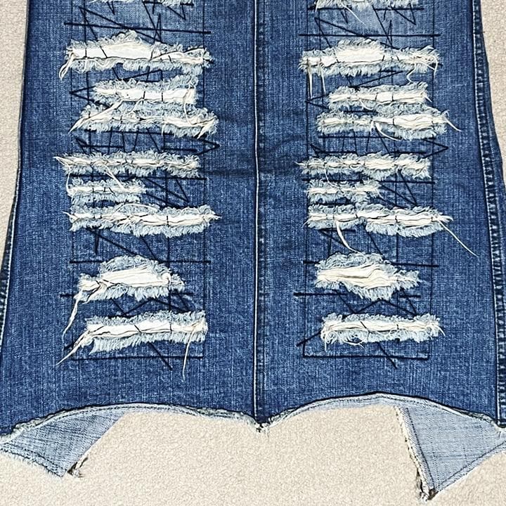 Hysteric Glamour　ダメージ　デニム　ロングスカート 90's