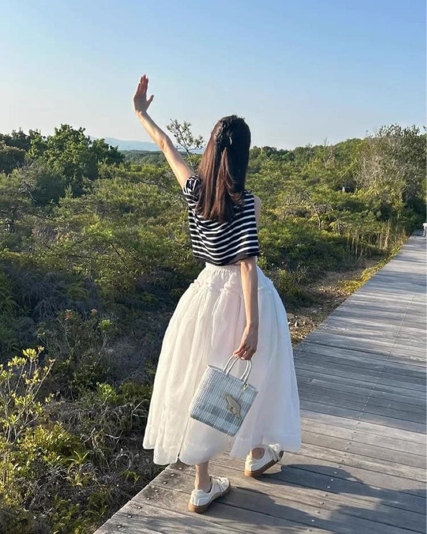 bibiy SCARLETT SKIRT ホワイト