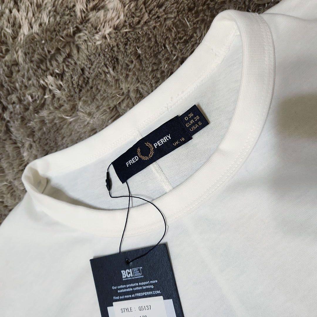試着のみ 美品 フレッドペリー フィッシュテール ヘム Tシャツ