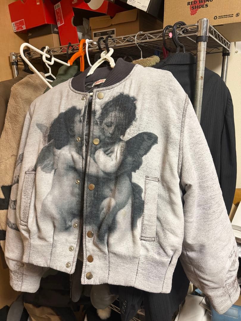 ジャケット・アウター MASU ANGEL BOMBER JACKET GRAY