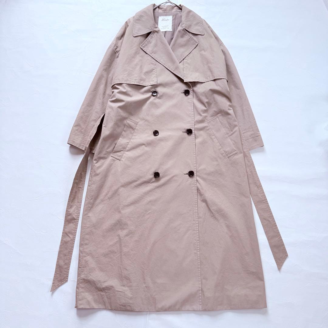 【良品】ドゥーズィエムクラス　ロングトレンチコート　リジェール　ベルト付