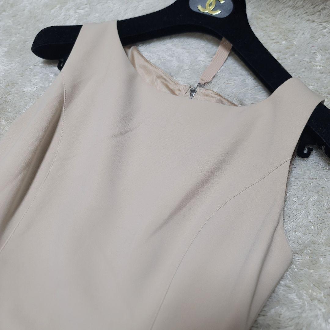 美品✨フォクシーニューヨーク フレアワンピース ベージュ Aライン