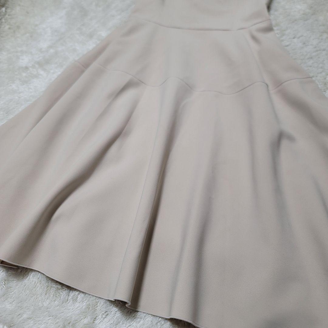 美品✨フォクシーニューヨーク フレアワンピース ベージュ Aライン