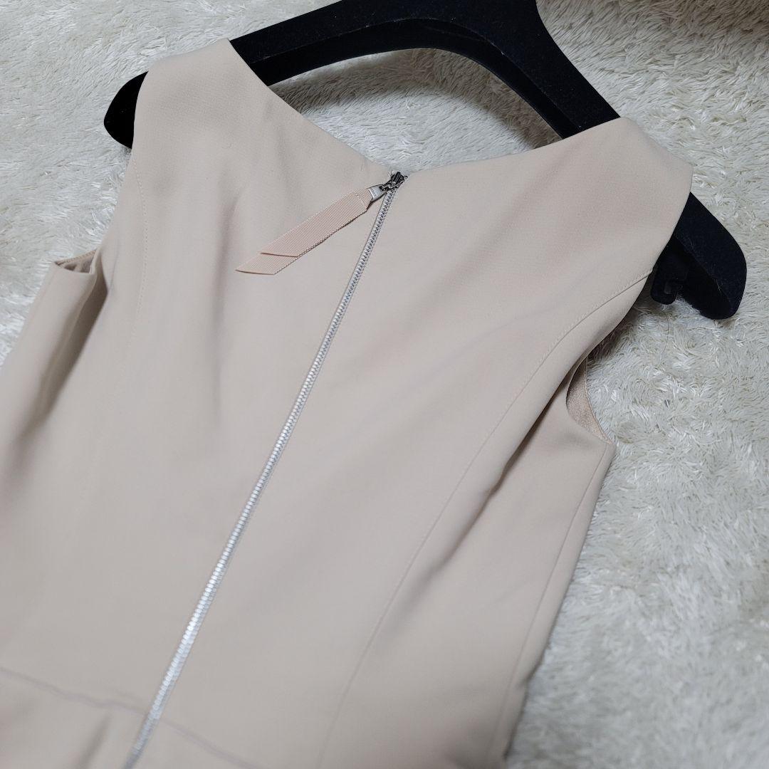 美品✨フォクシーニューヨーク フレアワンピース ベージュ Aライン
