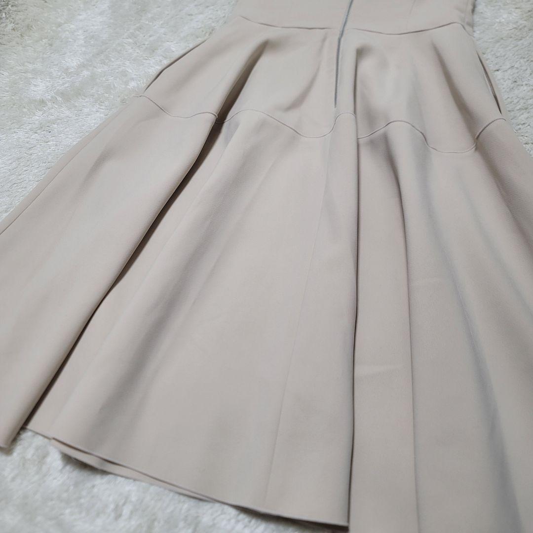 美品✨フォクシーニューヨーク フレアワンピース ベージュ Aライン