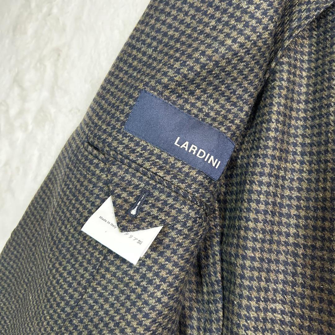 最高級✨LARDINI ウール100% ラペル付　テーラードジャケット 48