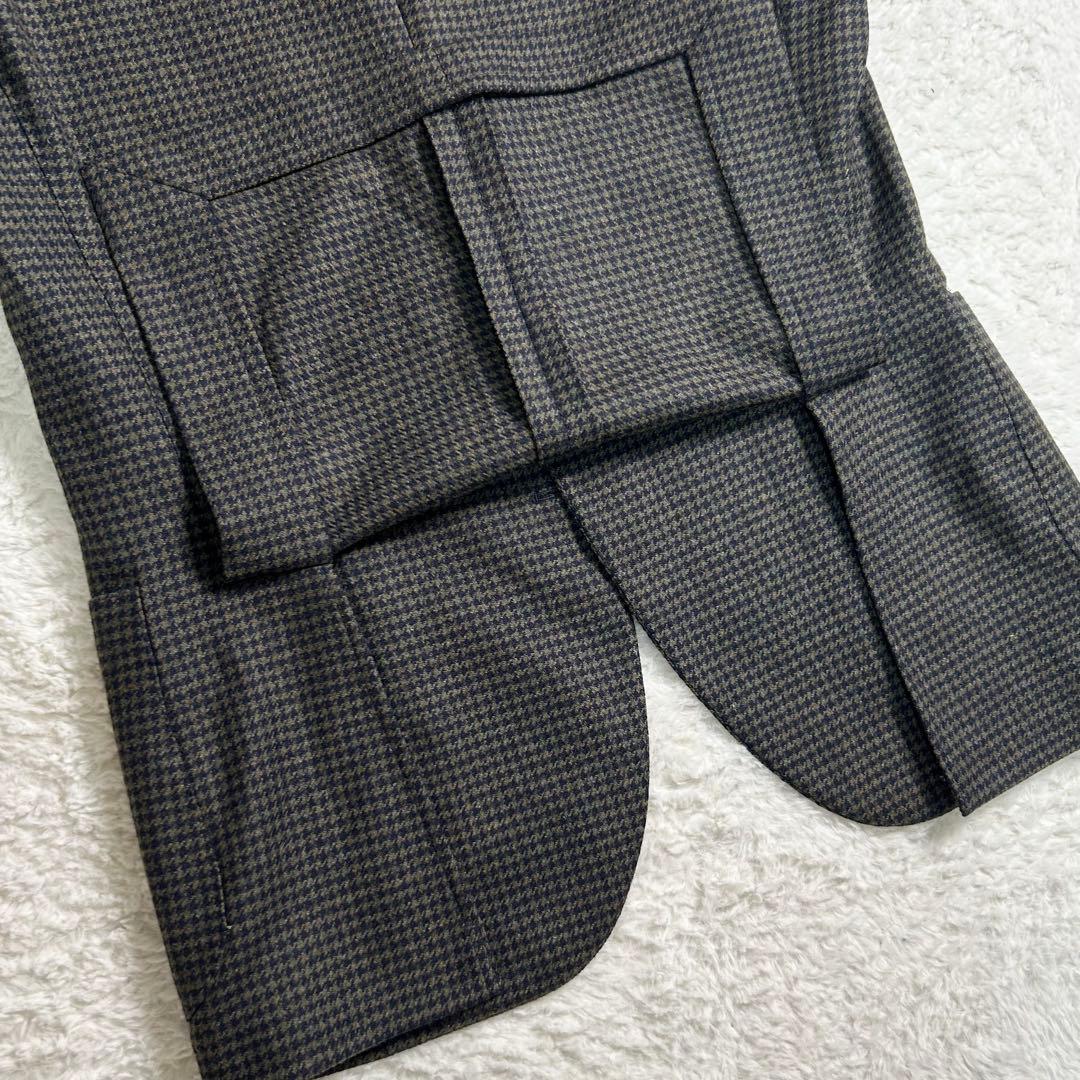 最高級✨LARDINI ウール100% ラペル付　テーラードジャケット 48