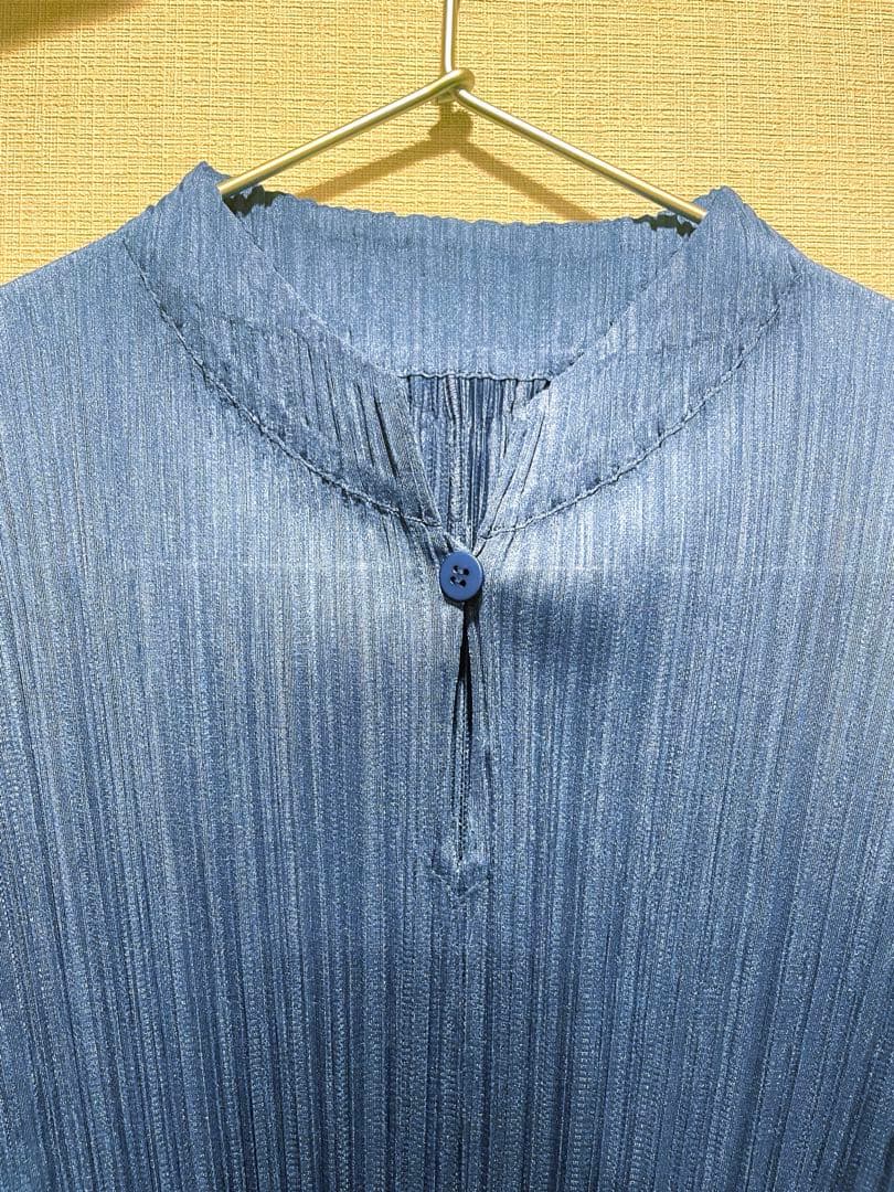 pleats please チャイナカラー ワンピース
