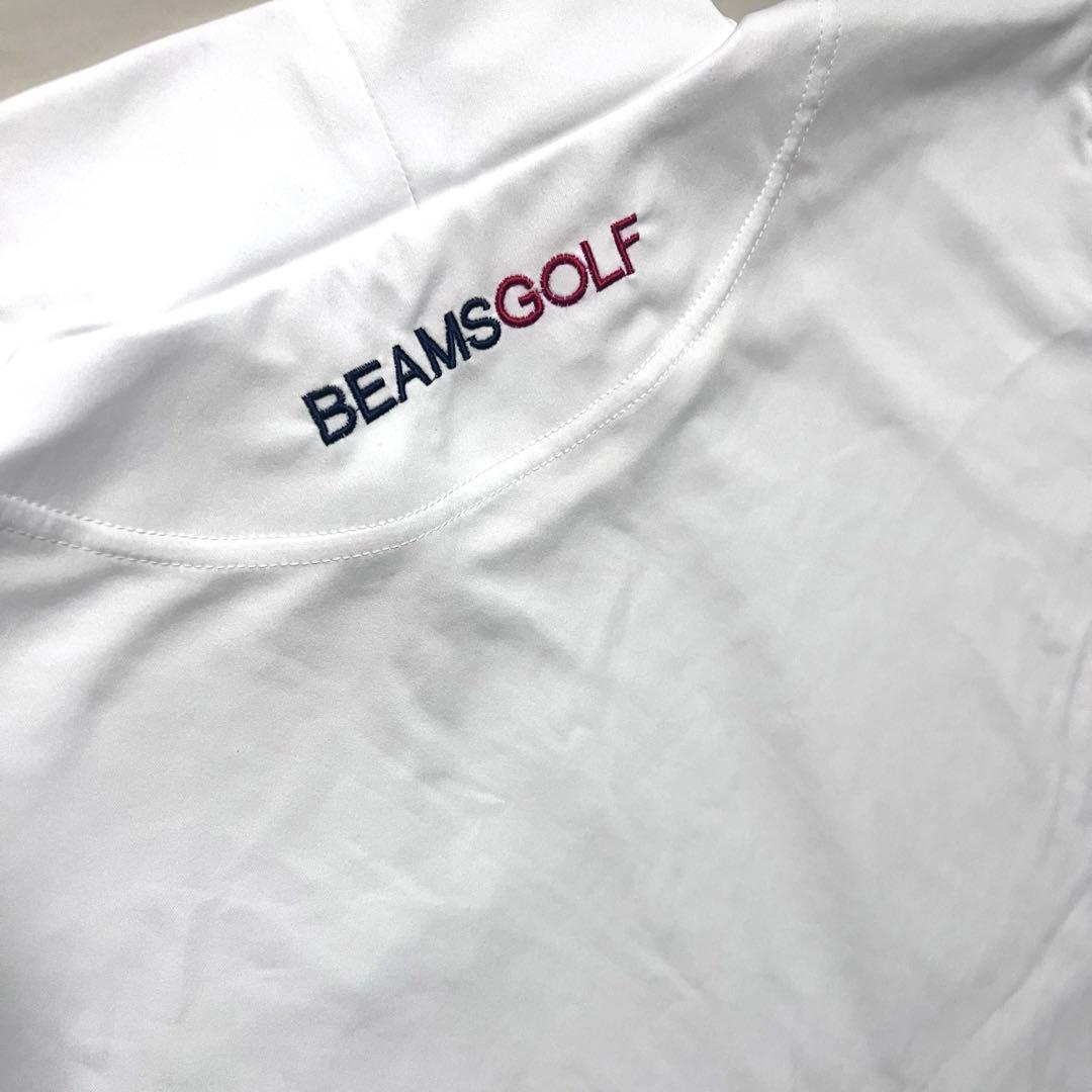 極美品 BEAMSGOLF モックネックシャツ 半袖 L ドライ ビームスゴルフ