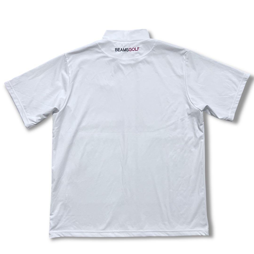 極美品 BEAMSGOLF モックネックシャツ 半袖 L ドライ ビームスゴルフ