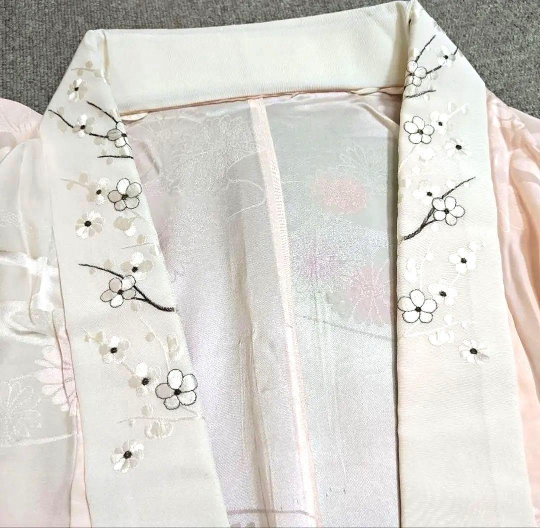 ゆ✨ シルク振袖とシルク刺繍襟付き長襦袢のセット✨　京都きもの友禅✨