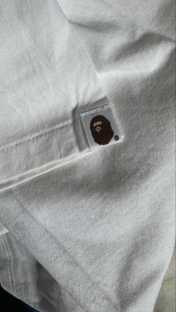A BATHING APE Tシャツ L ホワイト 美品✨