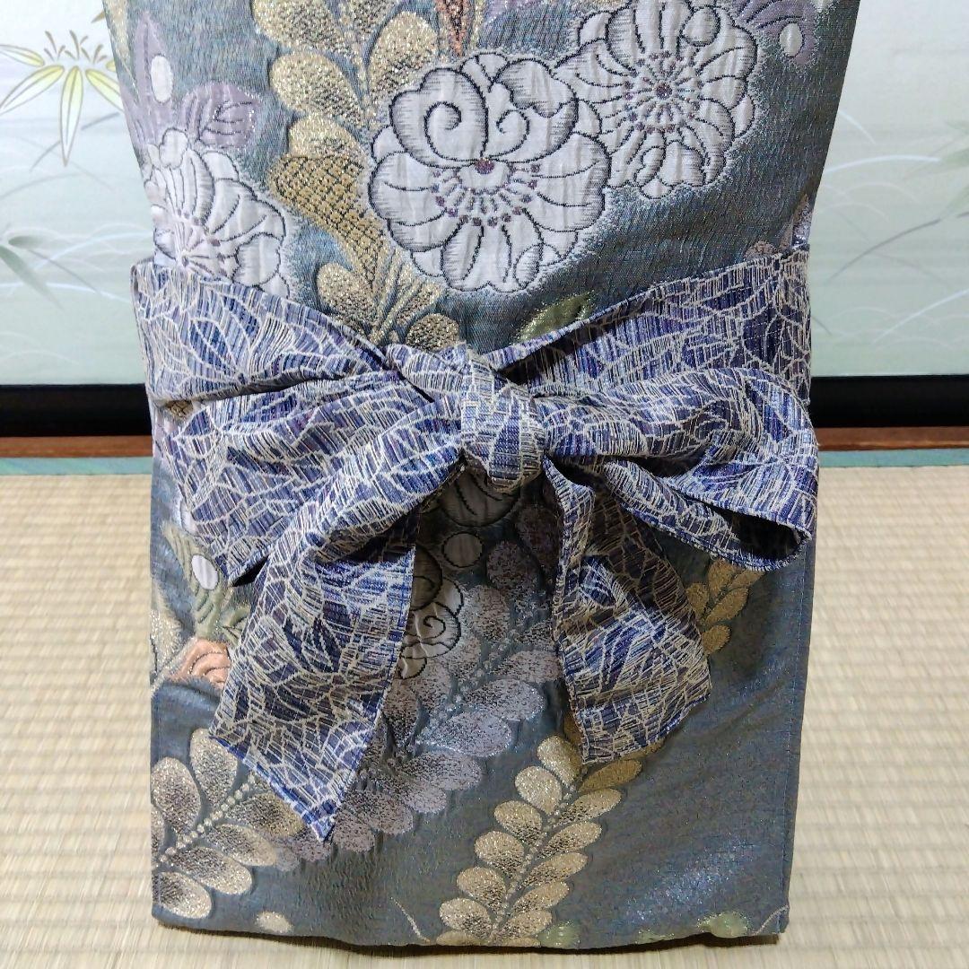 【高級辻が花中古品帯リメイク】和楽器　琴　油単　ゆたん