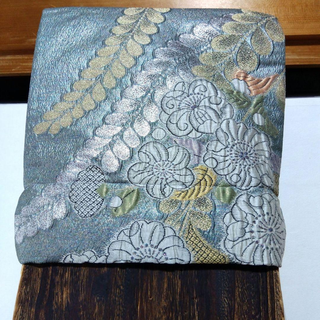 【高級辻が花中古品帯リメイク】和楽器　琴　油単　ゆたん