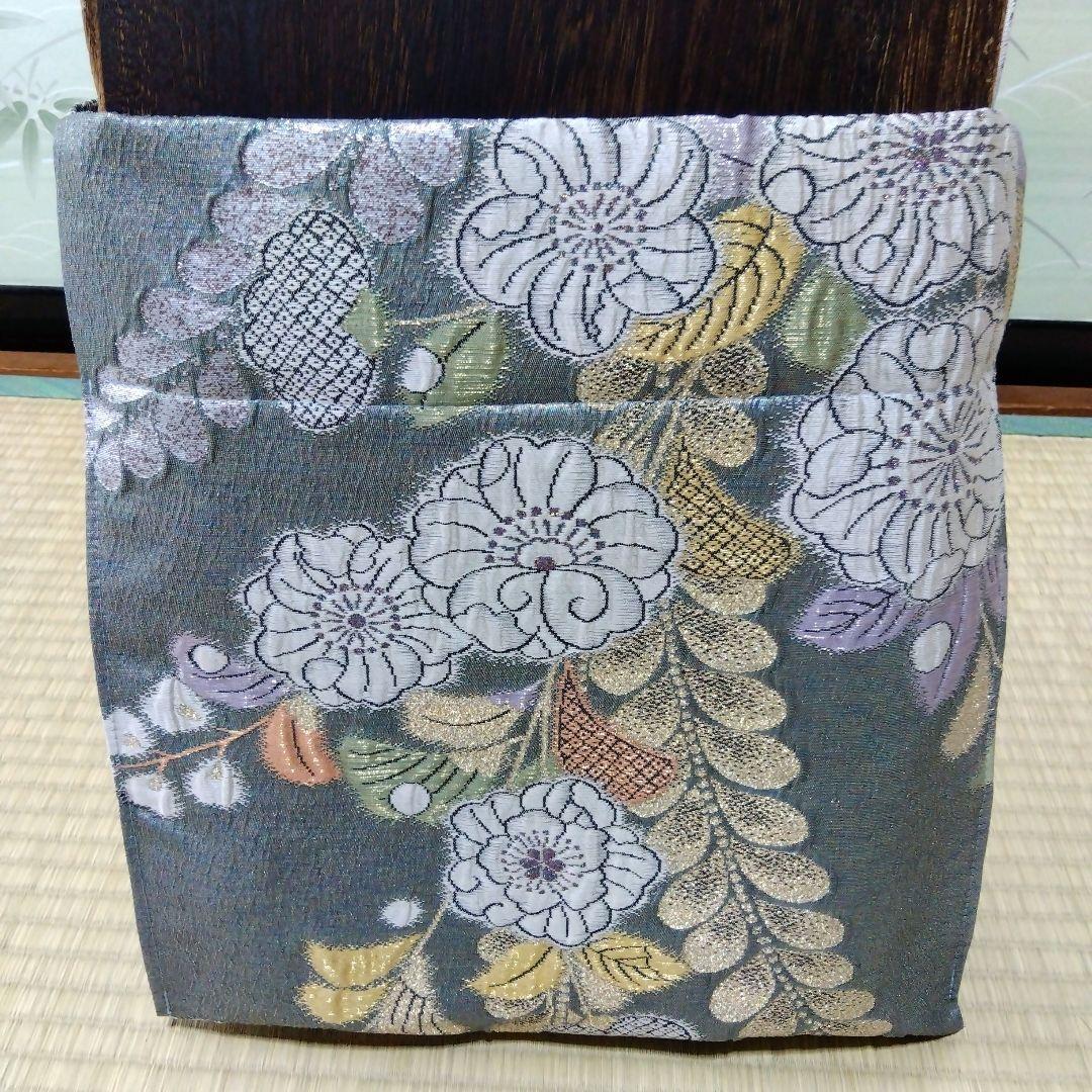 【高級辻が花中古品帯リメイク】和楽器　琴　油単　ゆたん