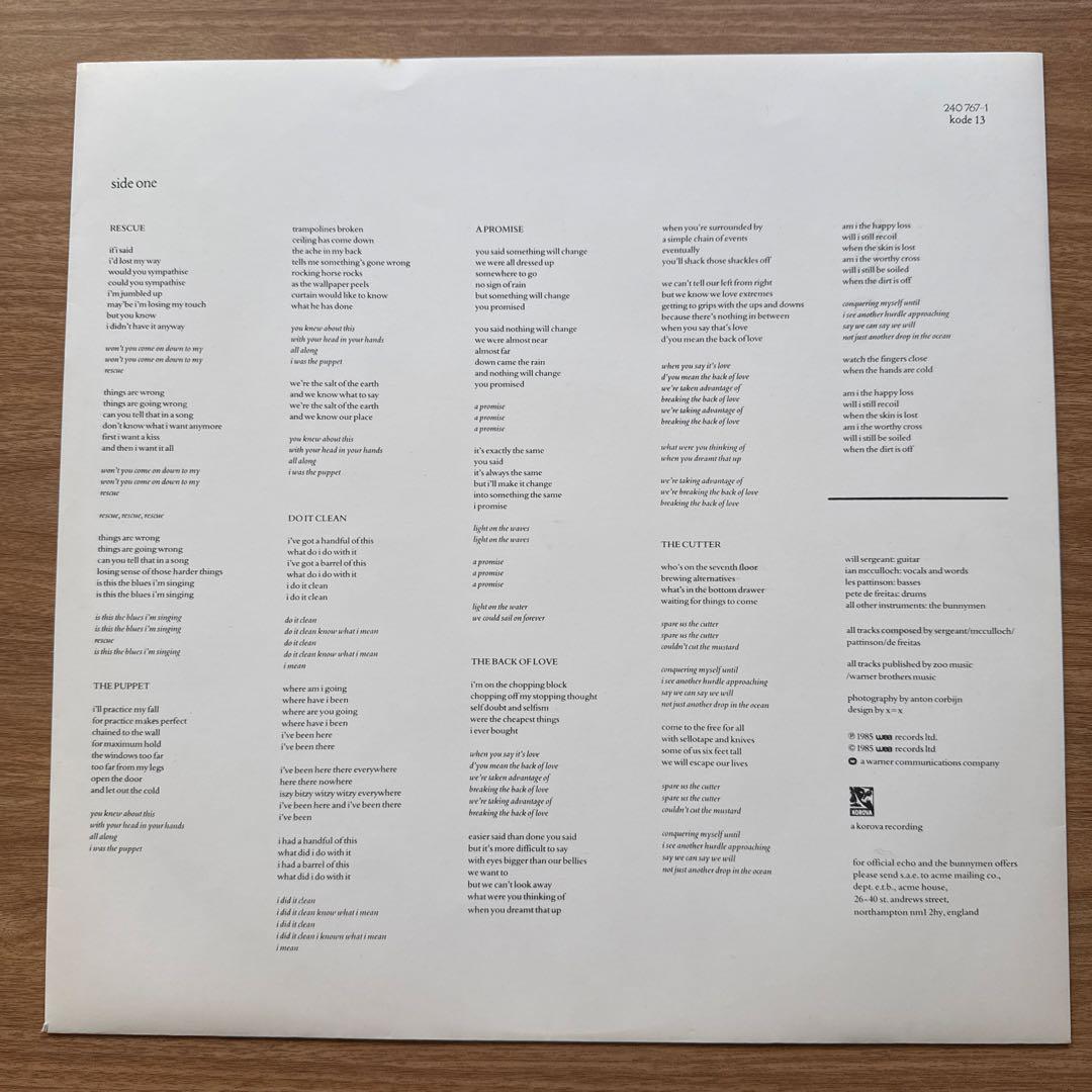 Echo & The Bunnymen – Songs To Learn &…
