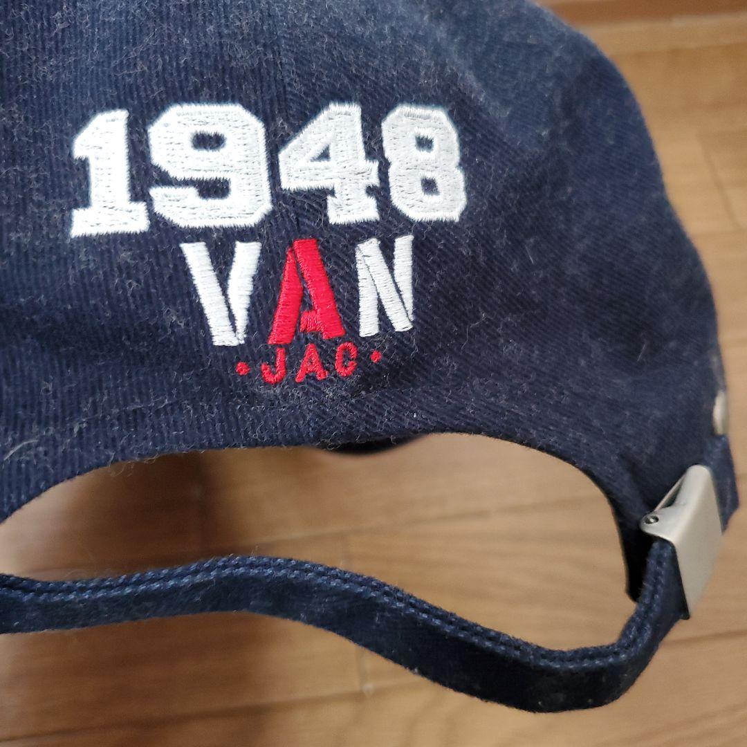 VAN 刺繍入り ネイビーキャップ、正規品、アイビー、激レア、昭和レトロ