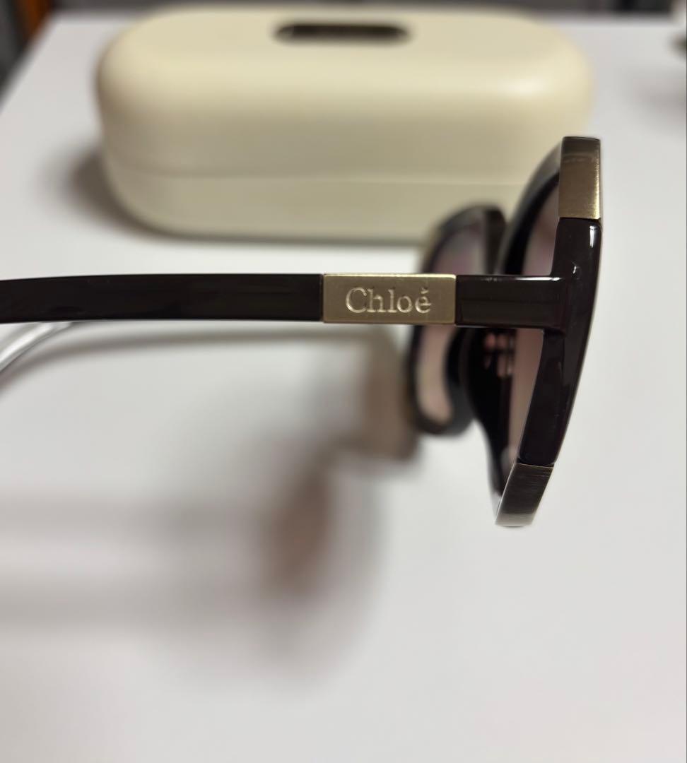 Chloé サングラス　ラウンド型 ダークブラウン　クロエ