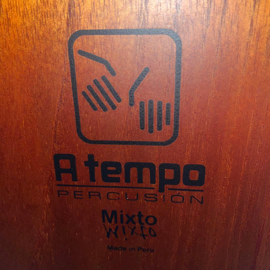A tempo ミクスト　カホン　両打面　ギグバック付き　ドラム　パーカッション