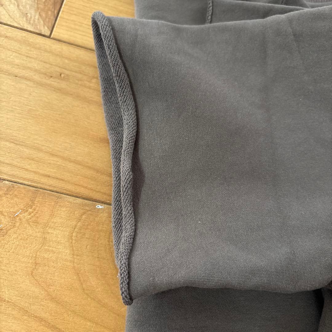 ひろちょこ★OUR⭐︎裏毛素材の切りっぱなし5分袖トレーナー