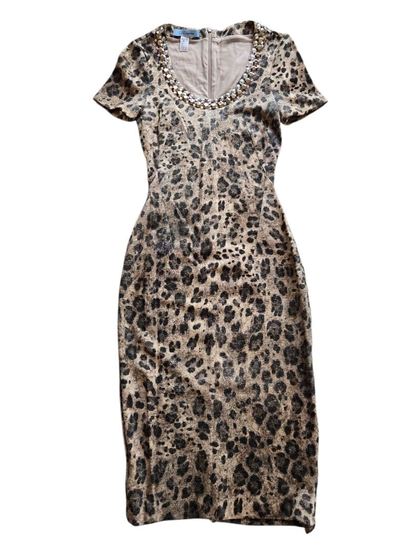 Blumarine♡レオパード柄♡オーロラストーンワンピース