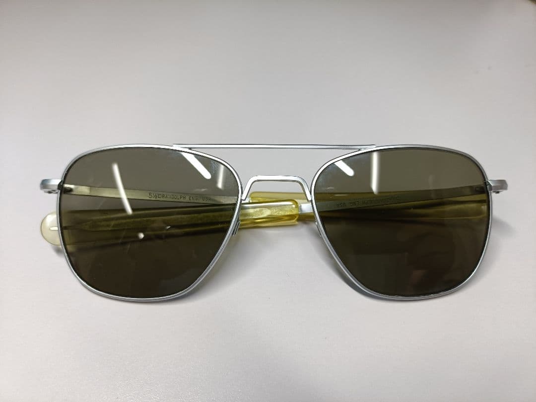 Randolph Aviator サングラス シルバー