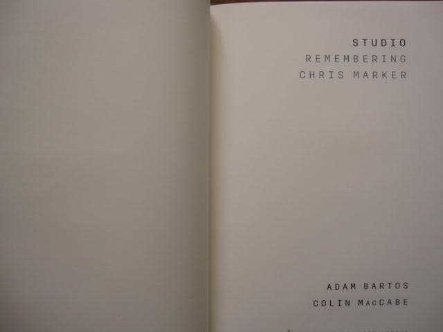 Studio　Remembering Chris Marker　クリス・マルケル