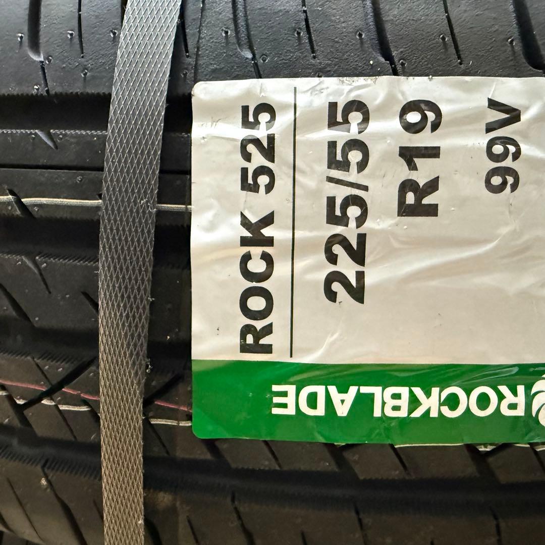 新品 送料無料 ROCK 525 225/55 R19 99V タイヤ２本セット