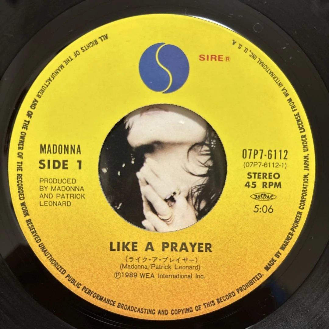 希少！MADONNA LIKE A PRAYER レコード