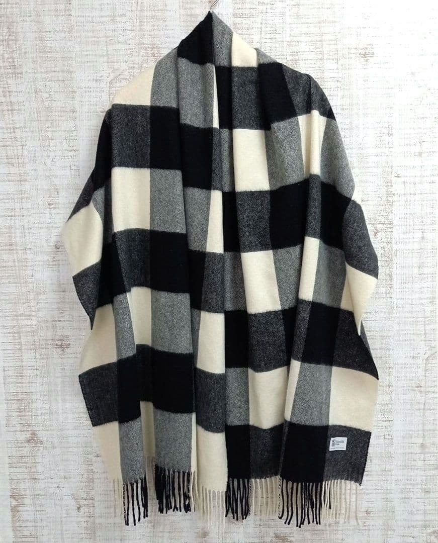 ☆美品 JOHNSTONS OF ELGIN カシミヤ 大判 ストール チェック