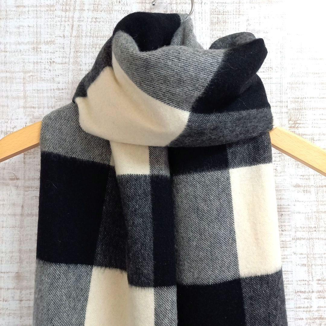 ☆美品 JOHNSTONS OF ELGIN カシミヤ 大判 ストール チェック
